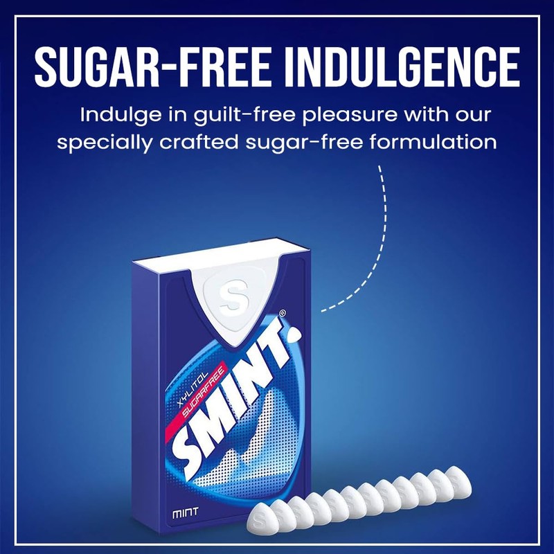 Smints Mint Sugar Free Mints 8g Pack of 6 Sold