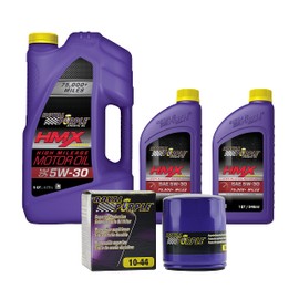 Royal Purple HMX® 5W-30 Synthetic High Mileage Motor Oil – 7 quarts and a 10-44 Extended Life Premium Oil Filter