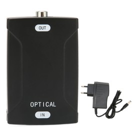 Optical to Coax Audio Converter 24bit High Definition Coaxial Converter for Home Theater Dolby Digital 100‑240VEU Plug Fiber to Coaxial