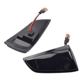 Kakulkomen Led Dynamic Turn Signal Light Side Mirror Blinker Sequential Lamp For Vo-lvo V50 2004-2008 Prefacelift For Vo-lvo S40 2004-03/2007 Prefacelift Volvo C70 2006-2009 (Black)