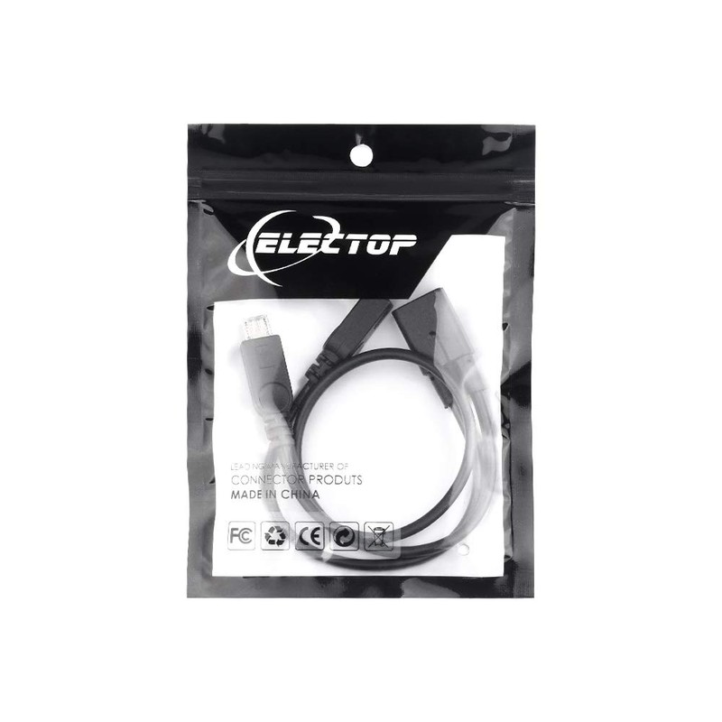ELECTOP Micro USB Female to 2 Micro USB Male Splitter