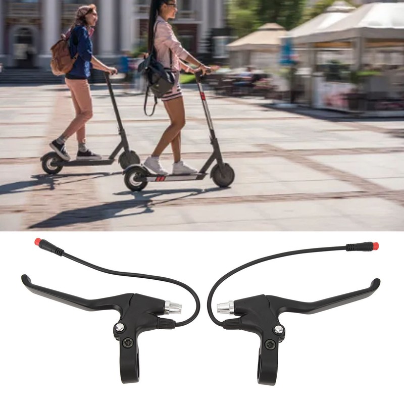 1 Pair Brake Lever Waterproof 2 Pin Electric Scooter Handlebar