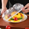 200PCS Disposable Shower Caps, Plastic Elastic Bath Cap Waterproof Hair