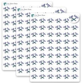 Hair Appointment Planner Stickers / 54 Fun Vinyl Stickers (1/2”) / Salon Day/Beauty Self Care Me Time/Essential Productivity Life Planner Stickers/Bujo Bullet Journaling (Matte Vinyl, 3 Sheets)