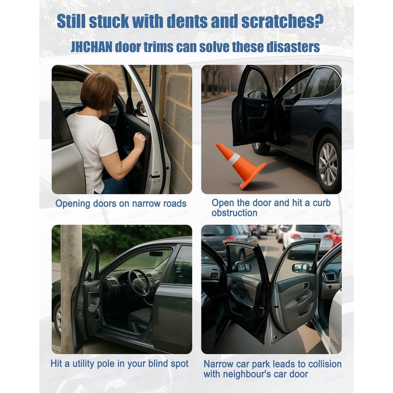 Universal Car Door Edge Protector w Hammer | Auto Anti-Scratch