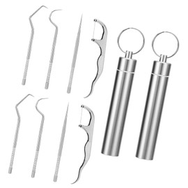 HanaHaul Toothpick Case, Toothpick Holder, Waterproof Toothpick Tube, Portable, Alloy Toothpick Holder, Pill Case, Moisture Resistant, Pressure Resistant, Trinket Box, Excellent Airtight,