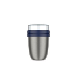 Mepal - Ellipse Thermal Container - Thermal Lunch Pot - Practical Yoghurt Cup & Soup Cup to Take Away - 6-8 Hours Hot & Cold for 12 Hours - 500 + 200 ml - Vivid Blue