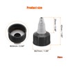 LALOCAPEYO 20Pcs Twist Bottle Caps 20/410 Squeeze Bottle Cap Replacement