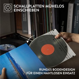 Big Fudge Pack of 25 10 Inch Record Inner Sleeves - 25 x 10 Record LP Storage Protective Cases - Set of 25 Round Base Vinyl Inner Sleeves - 25 Record Sleeves