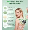 Electric Body Brush Back Scrubber for Shower, Waterproof Long Handle