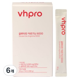 Vhpro Glutamine Arginine 6000, 280g, 6 pieces / Vhpro 글루타민 아르기닌 6000, 280g, 6개