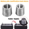 FALVFUN 2PCS Car Battery Post Terminal Shims, Lead Automobile Anode