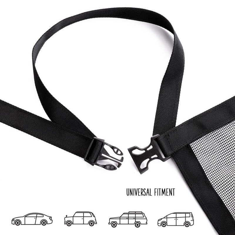 DOGUAL Dog Car Net Barrier - Universal Fit Sturdy Mesh,