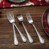 KEAWELL Pearl Edge 4-Piece Premium Fork Set, 18/10 Stainless Steel,