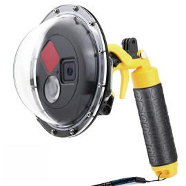 SOONSUN Dome Port for GoPro Hero 8 Black, 147 Feet Underwater Dome Lens Waterproof Housing Case Built-in Red Filter, 10x Close-up Macro Filter and Standard Mode for Underwater Photography