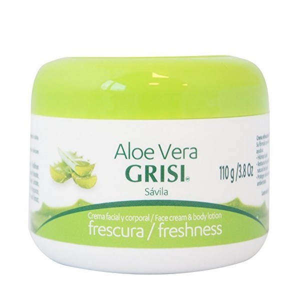 Grisi Aloe Vera Face Cream & Body Lotion Freshness, 3.8 oz (Pack of 5)