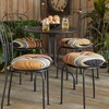 Greendale Home Fashions 15-inch Outdoor Round Bistro Seat Cushion, Set