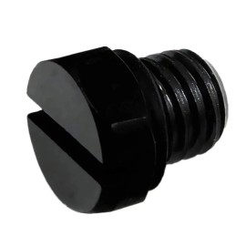 Unbranded Billet Aluminum Air Bleeder Screw For 01-16 6.6L Duramax Filter Housing Black