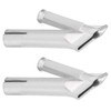 2Pcs Welding Gun Nozzle Cicular Stainless Steel Hot Air Plastic