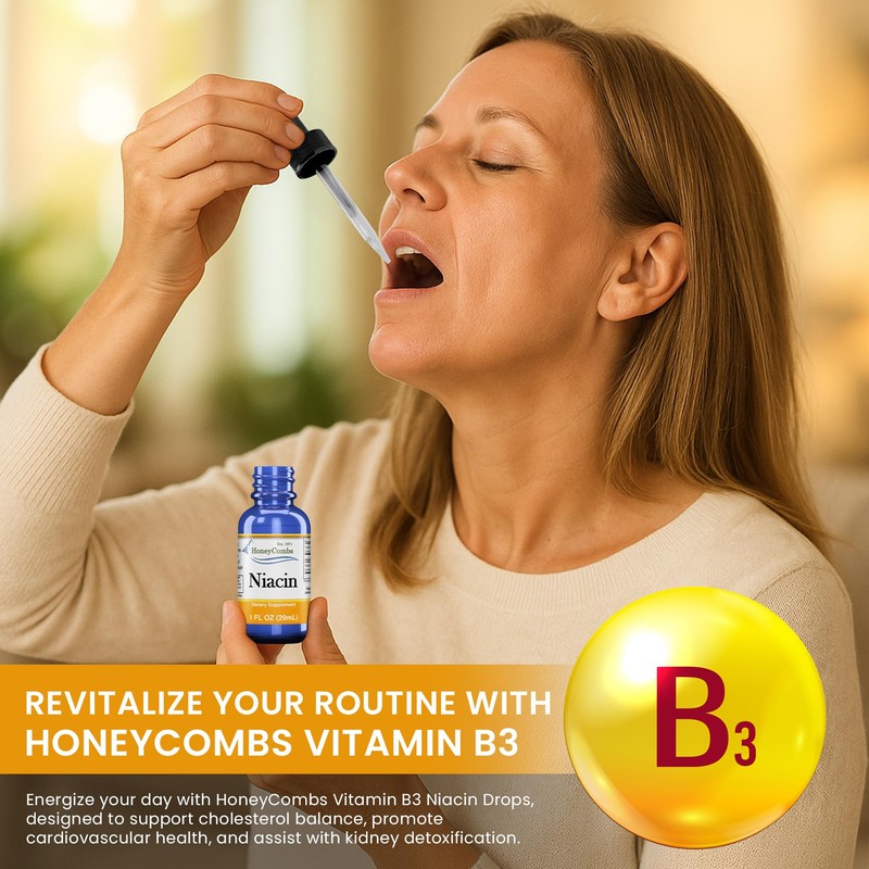 Niacin Liquid Drops Made in The USA - Vitamin B3