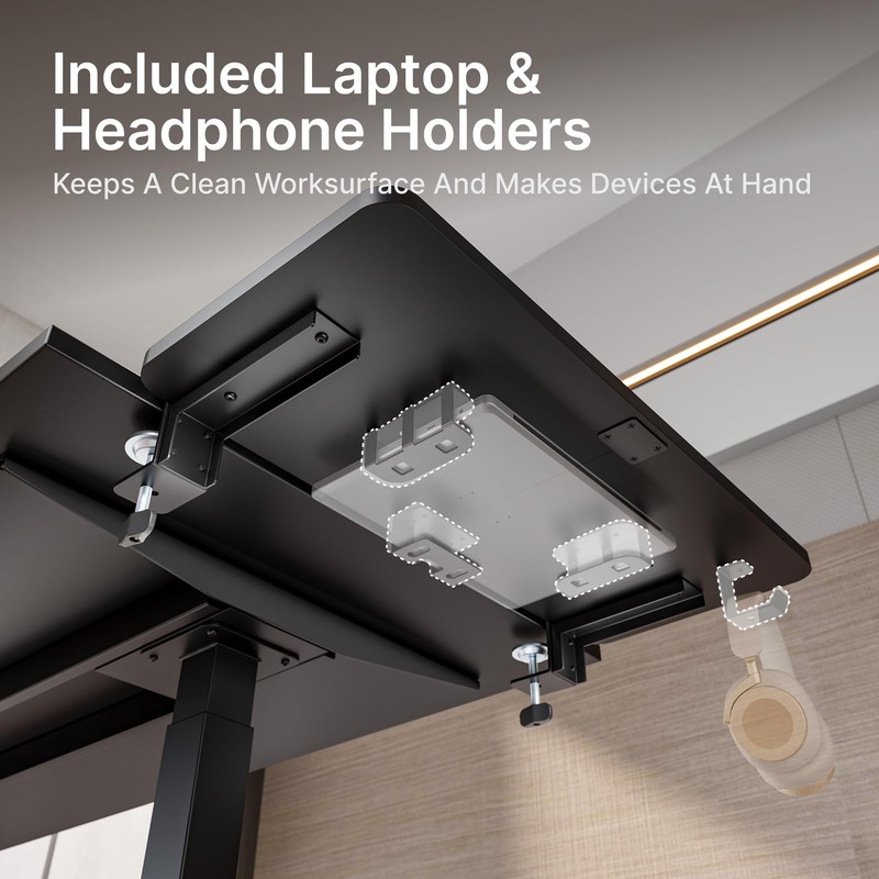 PEGZONE Desk Extender Tray, 28" x 12" Clamp On Desk