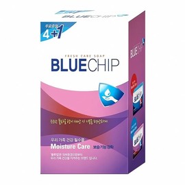 Blue Chip Moisture Soap 5 packs Moisture Cleanser Moisturizing Cleansing Bar Daily Shower Skin Care Peeling Cash on Delivery or Pay upon Order / 블루칩 모이스처 비누 5입 수분 클렌저 보습 클렌징 바 데 일리 샤워 스킨 케어 필링 착불 또는 주문시 결제