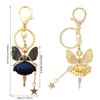 Honbay 1PCS Rhinestone Butterfly Wing Fairy Keychain Dancing Ballet Sparkling