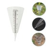 KONTONTY Rain Measuring Cup Cone Shaped Transparent Rain Gauge with