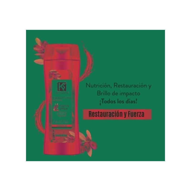 Kerashine Shampoo Restauración y Fuerza con Óleo de Argán 650ml