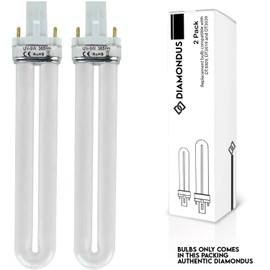 Diamondus Replacement for DynaTrap 21050 | 9W Bulbs for Models DT3009, DT3019 and DT3039 (2 Pack)