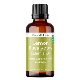 Viva Doria Lemon Eucalyptus Essential Oil, 100% Pure, Natural, Lemon-Eucalyptus Essential Oil, Undiluted, for Aromatherapy | Food Grade, 30 mL (1 Fluid Ounce)