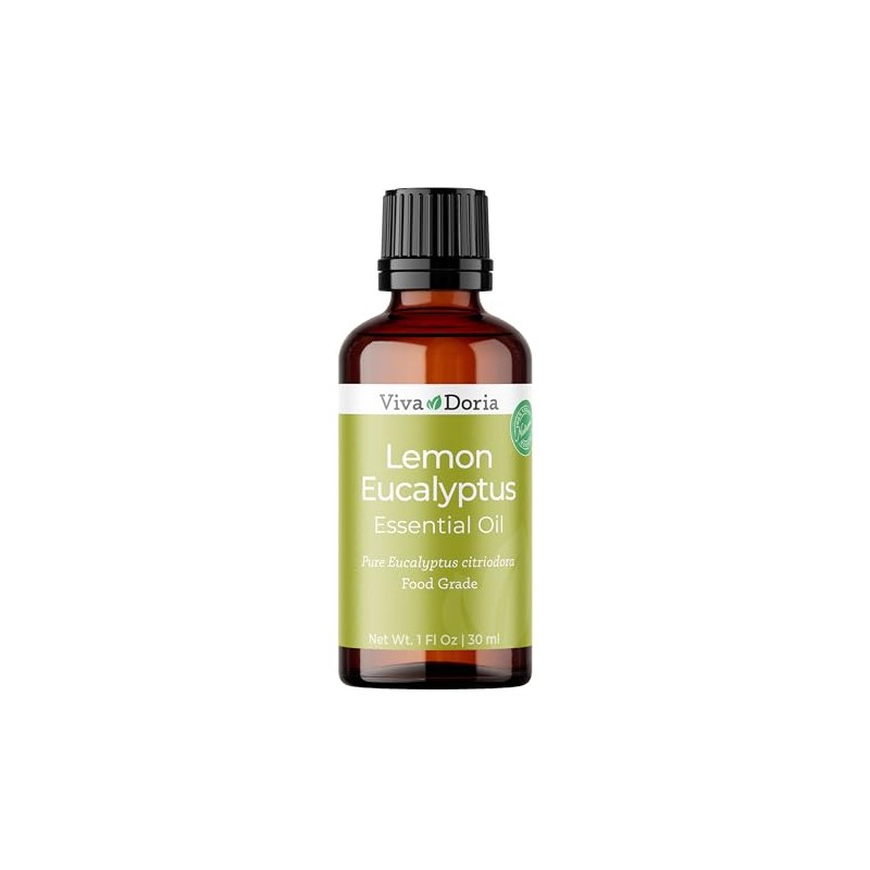 Viva Doria Lemon Eucalyptus Essential Oil, 100% Pure, Natural, Lemon-Eucalyptus