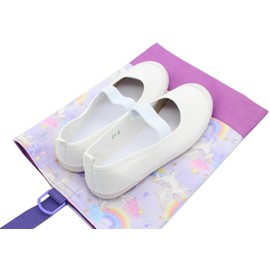 miwaki Bag12 Shoe Case, Shoe Bag, Girls, Handbag, Elementary School, Kindergarten, Nursery, Made in Japan, Handmade with Name Tag, Motif, mimosa