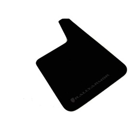 Rally Armor MF20-BAS-BLK Black Mud Flap with Logo (Longer Universal Fitment (no Hardware) Basic Plus), 1 Pack