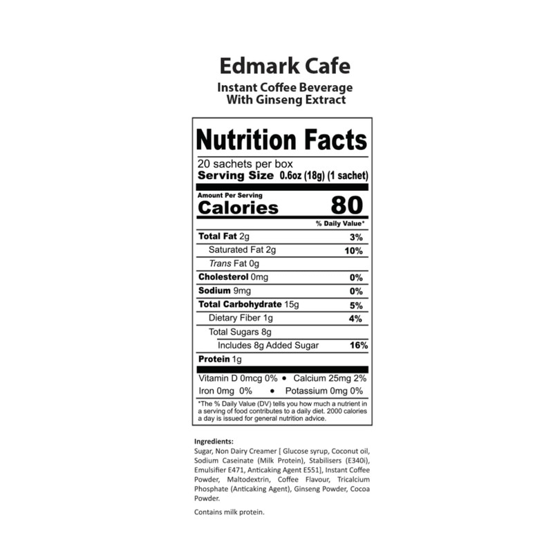 Generic EDMARK Cafe Ginseng – Premium Arabica Blend with Ginseng
