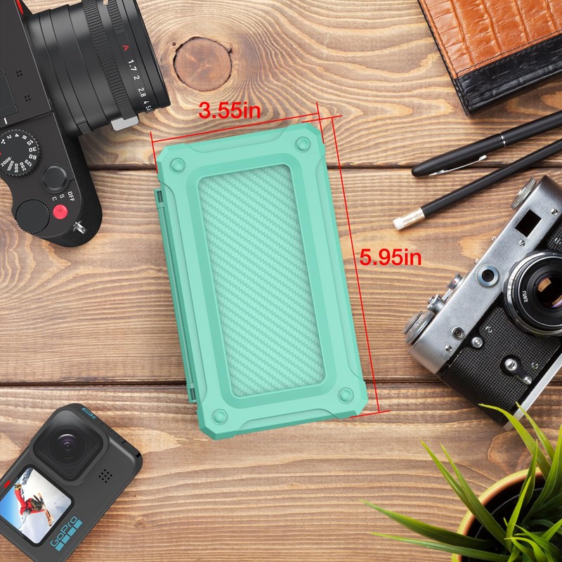 HEIYING Memory Card Case for SD/TF Cards, Portable Card Case,