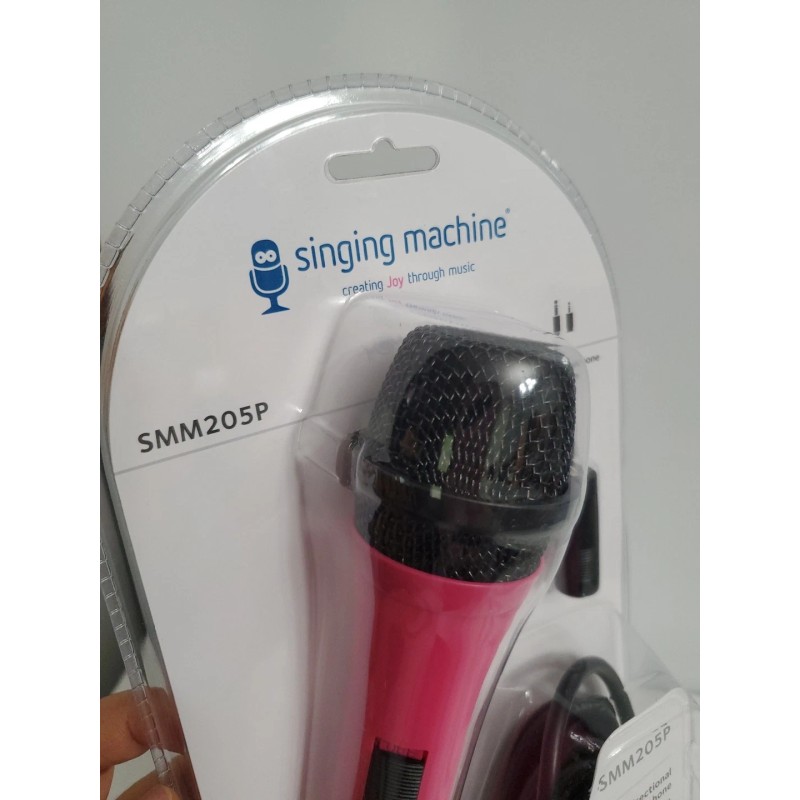 The Singing Machine Singing Machine Unidirectional Dynamic Microphone SMM205P Pink