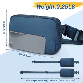 ZOMAKE Fanny Pack for Men and Women, Slim Belt Bag Water Resistant Waist Bag Pack for Travel Hiking Running Cycling Outdoor Sports