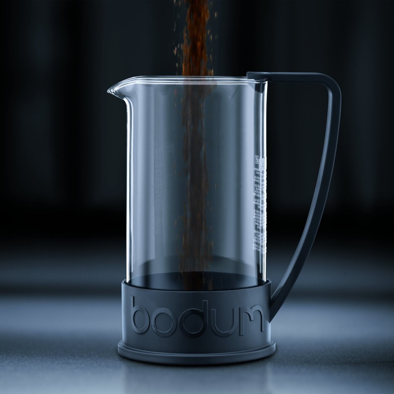 Bodum 51oz Brazil French Press Coffee Maker, High-Heat Borosilicate Glass,