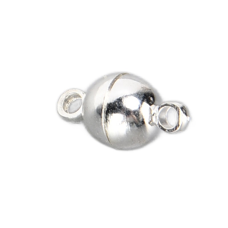 20 Sets Magnetic Clasps Round Brass Fashionable Jewelry Clasps for