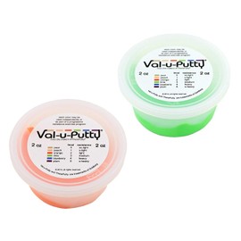 Val-u-Putty Exercise Putty - Orange, Lime - 2 oz Each - Bundle
