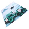 Blackout Curtains Waterproof Flower Pattern Shower Curtain Window Panels for