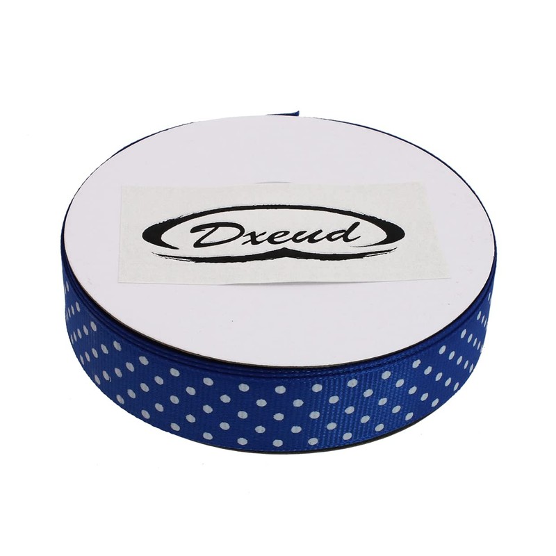 DXEUD Polka Dot Grosgrain Ribbon 25 Yard Each Roll 100%