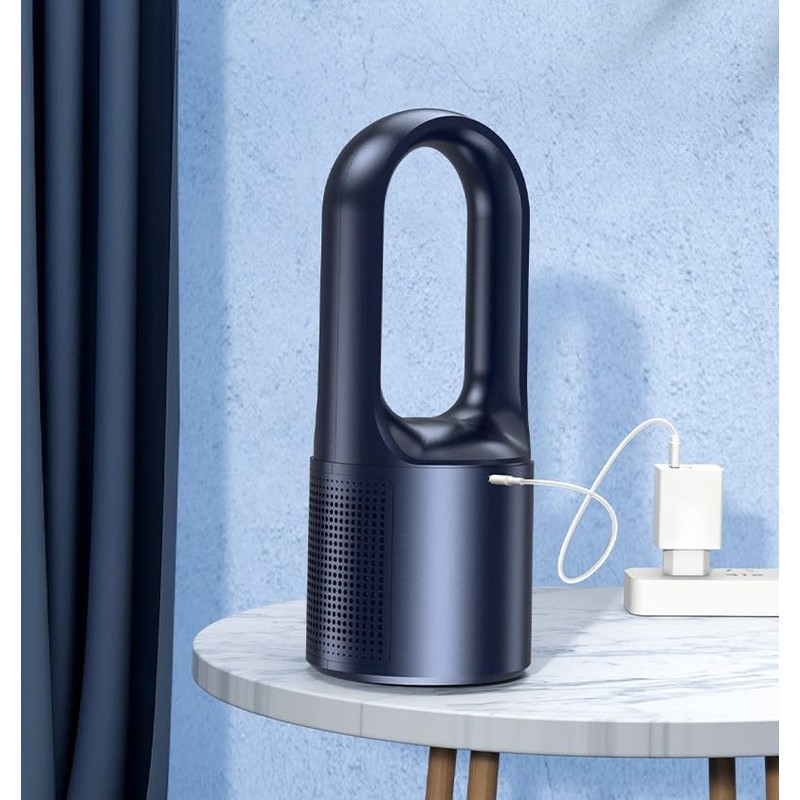 Vortex X28W Whisper-Quite Cooling Rechargeable Bladeless Safe Stylish Comfort Chic