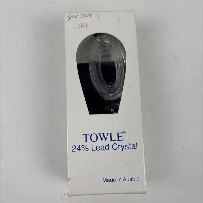 TOWLE 24% Lead Crystal Oval Stopper Wine Liquor Glass Cork