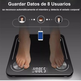 Mauten TZCXT MTXTH Bascula corporal con app de registro negro 110V