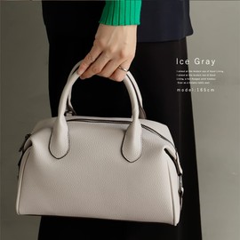 VITAFELICE Inb-10038p Women's 2-Way Mini Boston Bag, ice gray