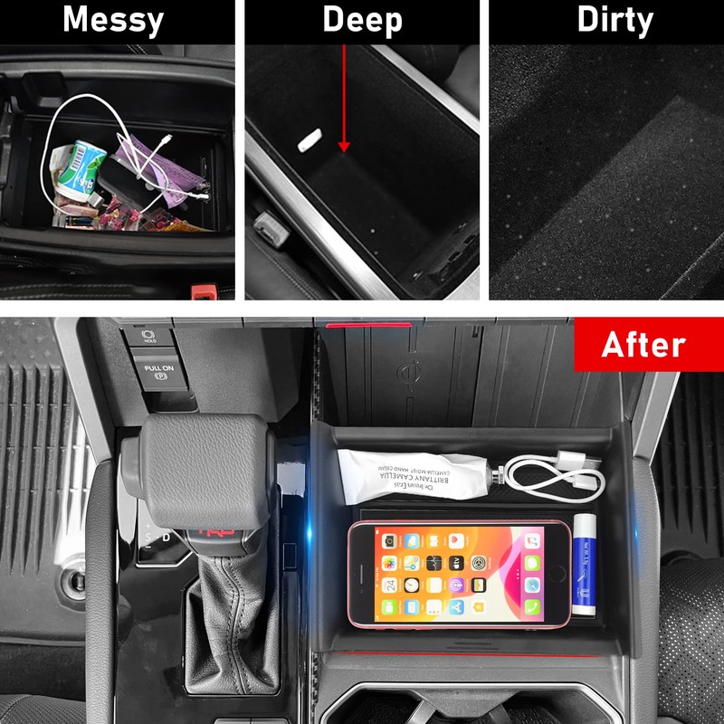 TTCR-II Compatible with 2022-2025 Toyota Tundra Console Organizer Tray, for
