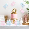 LASLU Baby Shower Favor Boxes +24pcs Feeder Style Candy Bottle