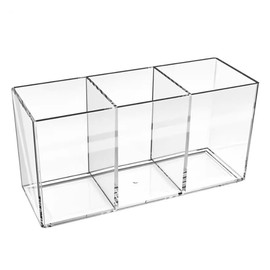 Junguk Georaesa 3-Compartment Transparent Acrylic Pencil Holder, Straight Connection